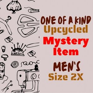 Mystery Box One of a Kind Upcycled Item Men’s SIZE XXL Unique 1 of 1 rare